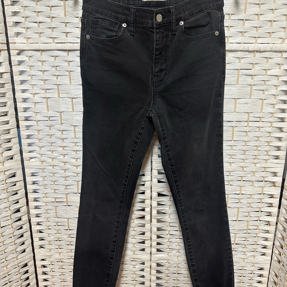 Madewell High Riser Skinny jeans black size 27‎ euc